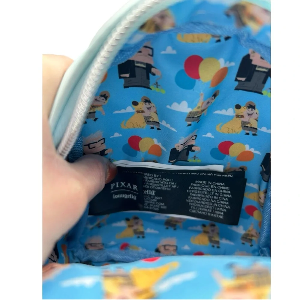 NWT Loungefly Disney Pixar Up Carl's House & Balloons Wristlet Fanny Pack Bag